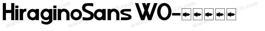 HiraginoSans W0字体转换